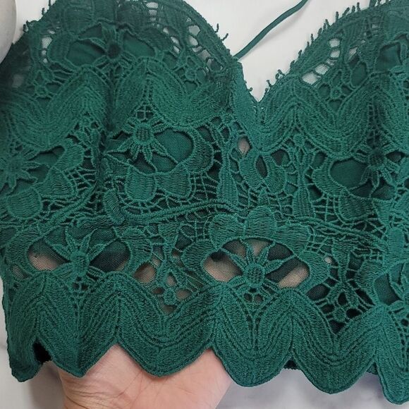FREE People Ilektra Bralette In Evergreen - Picture 4 of 6